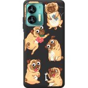 Прозрачный чехол BoxFace Oukitel C36 с 3D-глазками Pug
