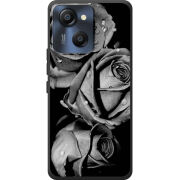 Чохол BoxFace Blackview Oscal Modern 8 Black and White Roses