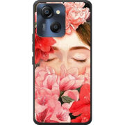 Чохол BoxFace Blackview Oscal Modern 8 Girl in Flowers