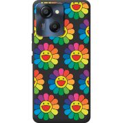 Прозорий чохол BoxFace Blackview Oscal Modern 8 Hippie Flowers