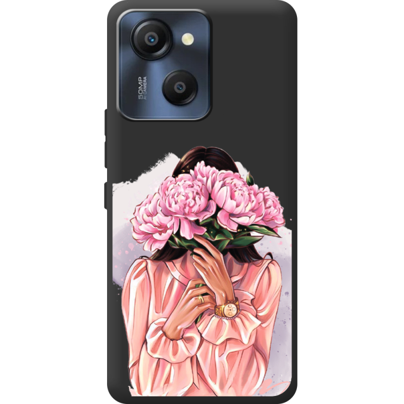 Прозорий чохол BoxFace Blackview Oscal Modern 8 Девушка с Пионами