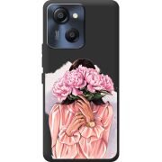 Прозорий чохол BoxFace Blackview Oscal Modern 8 Девушка с Пионами