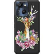 Чохол зі стразами Blackview Oscal Modern 8 Deer with flowers