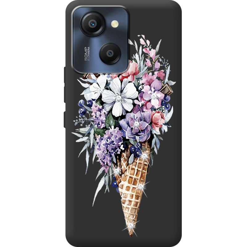 Чохол зі стразами Blackview Oscal Modern 8 Ice Cream Flowers