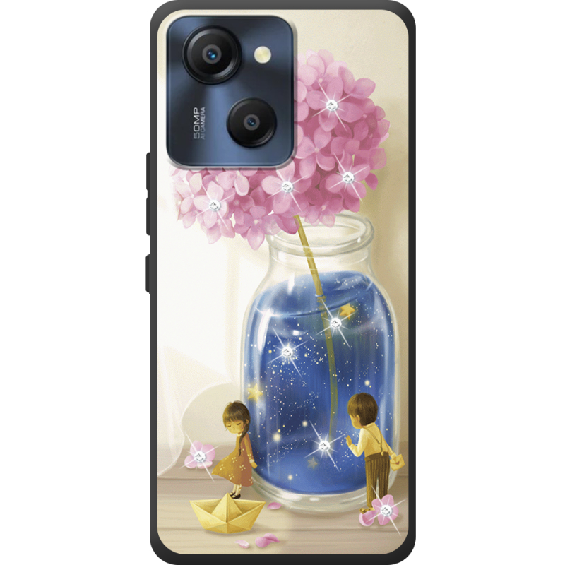 Чохол зі стразами Blackview Oscal Modern 8 Little Boy and Girl