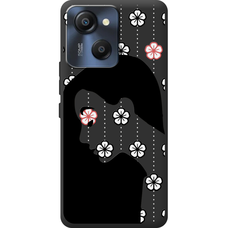 Чорний чохол BoxFace Blackview Oscal Modern 8 Flower Hair