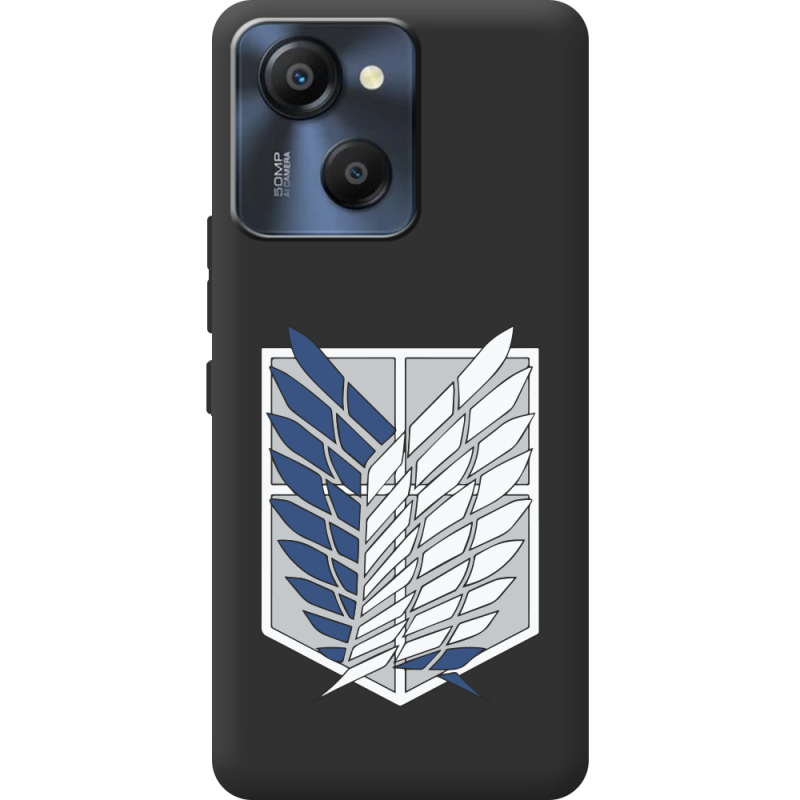 Чорний чохол BoxFace Blackview Oscal Modern 8 Атака Титанов Крылья Свободы