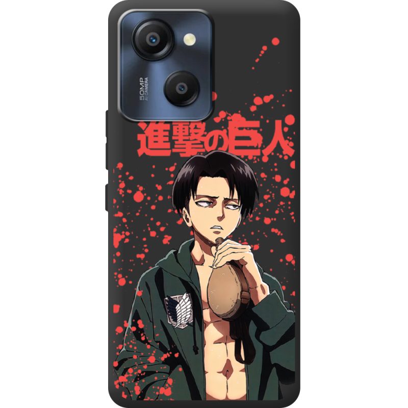 Чорний чохол BoxFace Blackview Oscal Modern 8 Атака Титанов Леви