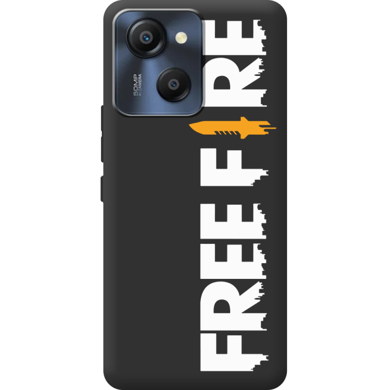 Чорний чохол BoxFace Blackview Oscal Modern 8 Free Fire White Logo