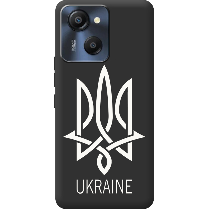 Чорний чохол BoxFace Blackview Oscal Modern 8 Тризуб монограмма ukraine