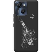 Чорний чохол BoxFace Blackview Oscal Modern 8 Військовий літак