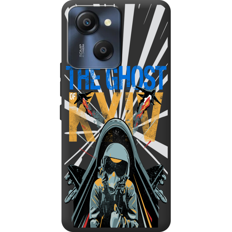 Чорний чохол BoxFace Blackview Oscal Modern 8 Привид Києва в дії