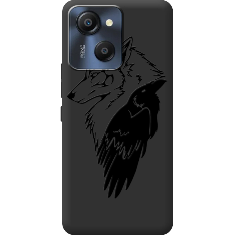 Чорний чохол BoxFace Blackview Oscal Modern 8 Wolf and Raven