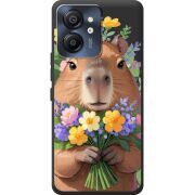 Прозорий чохол BoxFace Blackview Color 8 Капибара з квітами