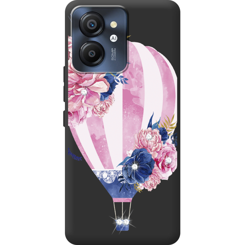 Чохол зі стразами Blackview Color 8 Pink Air Baloon