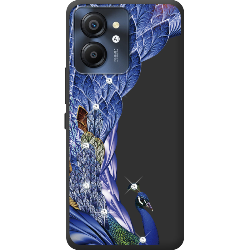 Чохол зі стразами Blackview Color 8 Peafowl