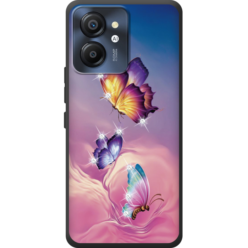 Чохол зі стразами Blackview Color 8 Butterflies