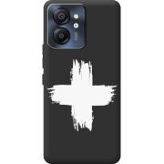 Чорний чохол BoxFace Blackview Color 8 Білий хрест ЗСУ