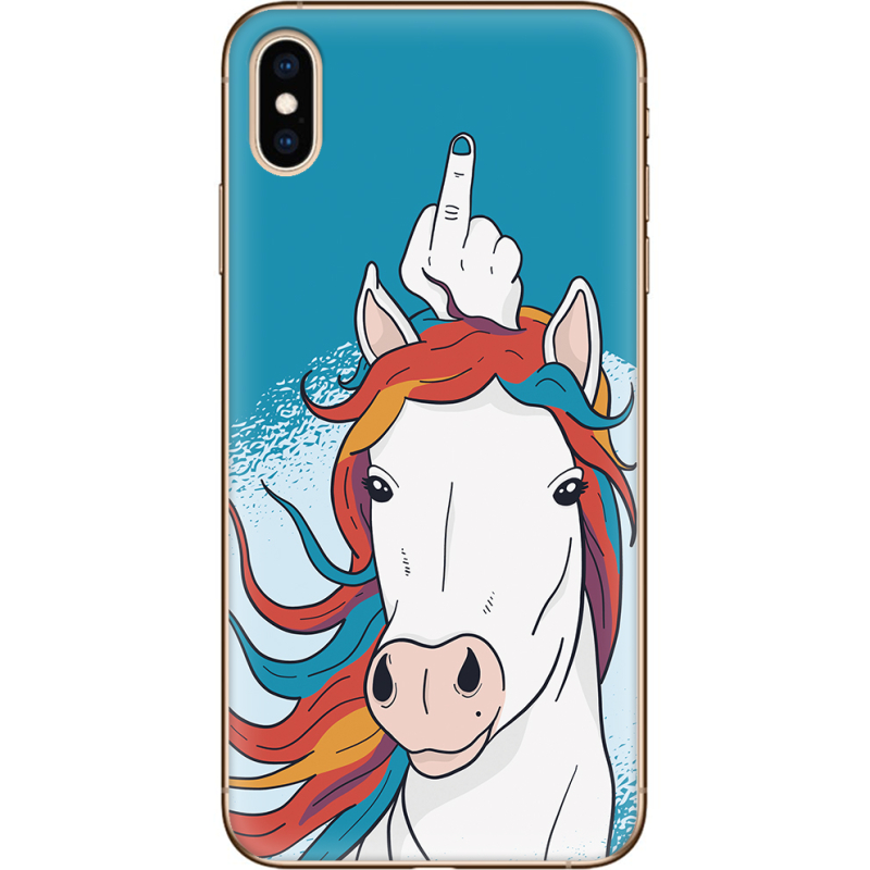 Чехол Uprint Apple iPhone XS Max Fuck Unicorn