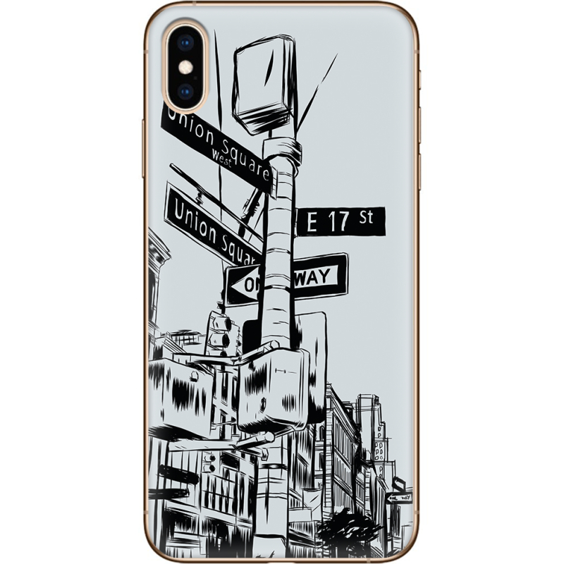 Чехол Uprint Apple iPhone XS Max 17 Street