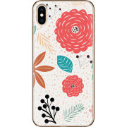 Чехол Uprint Apple iPhone XS Max Line Flowers