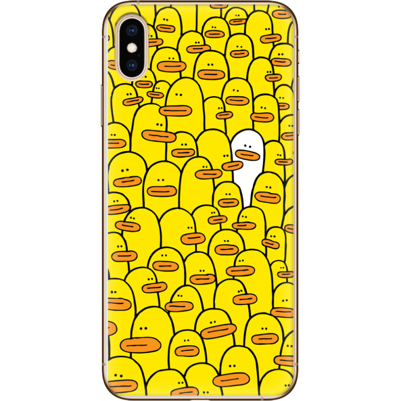 Чехол Uprint Apple iPhone XS Max Yellow Ducklings