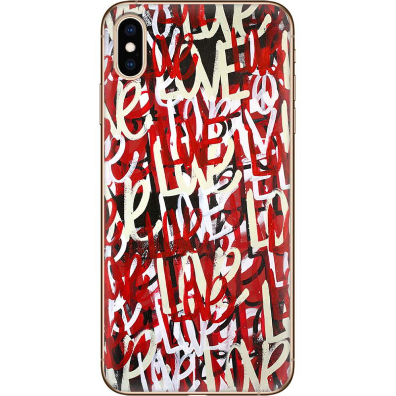 Чехол Uprint Apple iPhone XS Max Love Graffiti