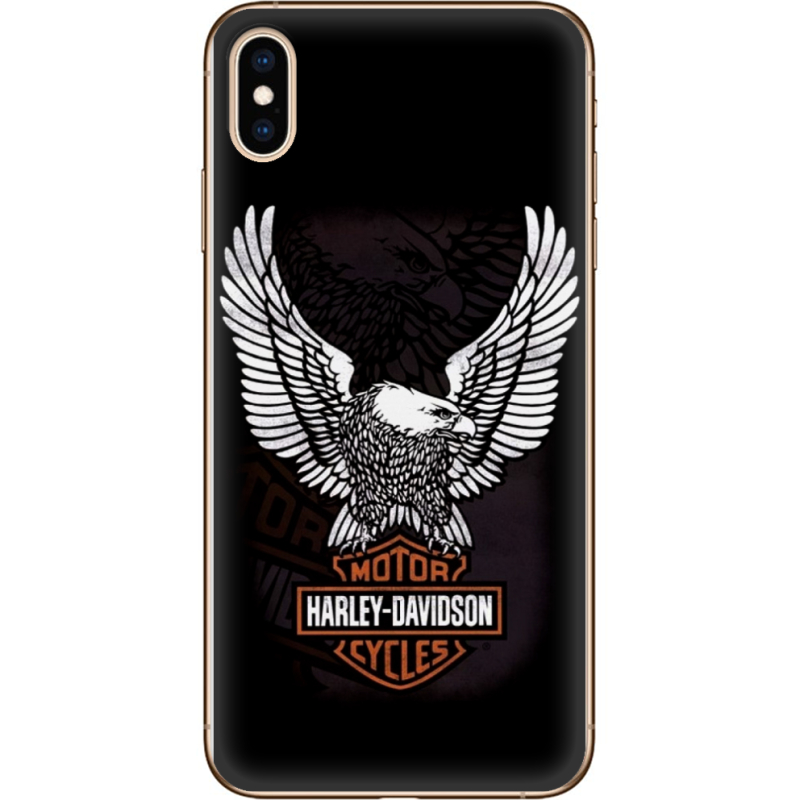 Чехол Uprint Apple iPhone XS Max Harley Davidson and eagle
