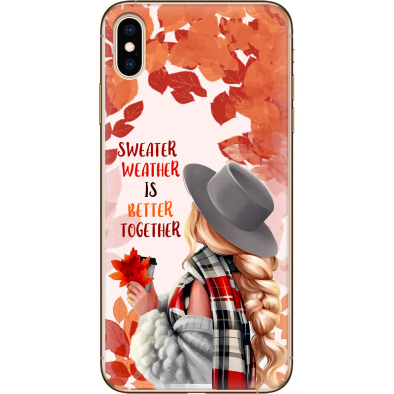 Чехол Uprint Apple iPhone XS Max Sweater Weather