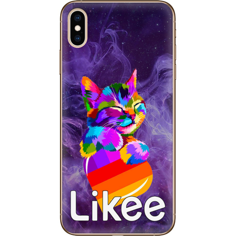 Чехол Uprint Apple iPhone XS Max Likee Cat