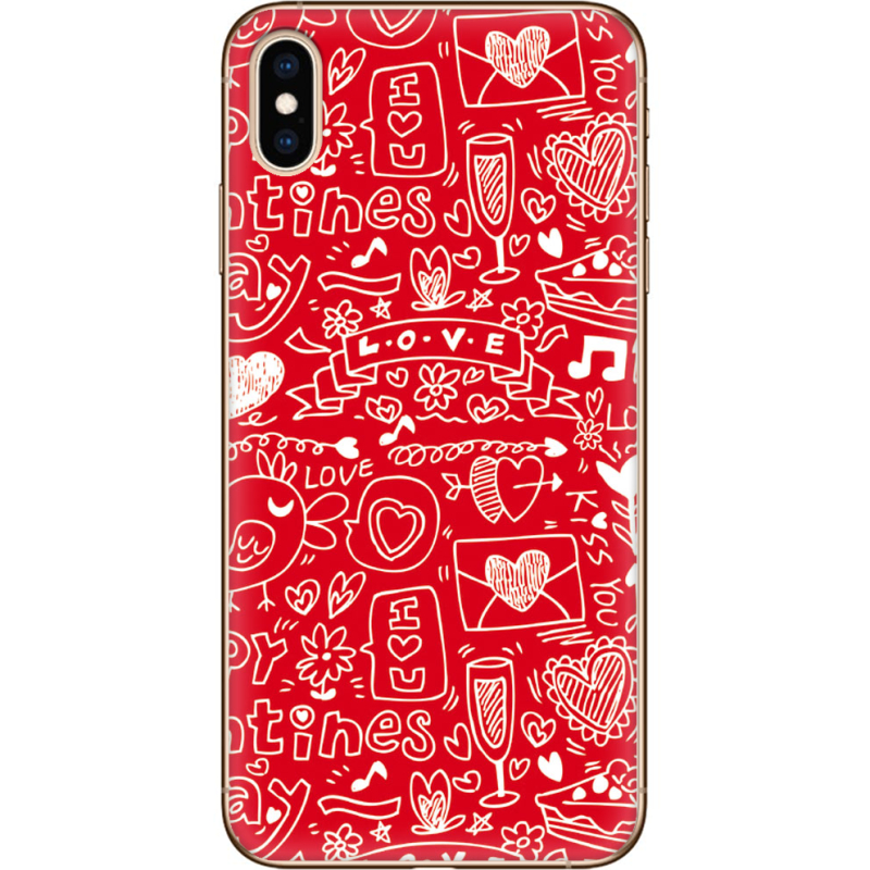 Чехол Uprint Apple iPhone XS Max Happy Valentines