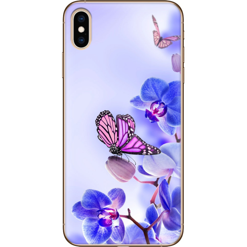 Чехол Uprint Apple iPhone XS Max Orchids and Butterflies