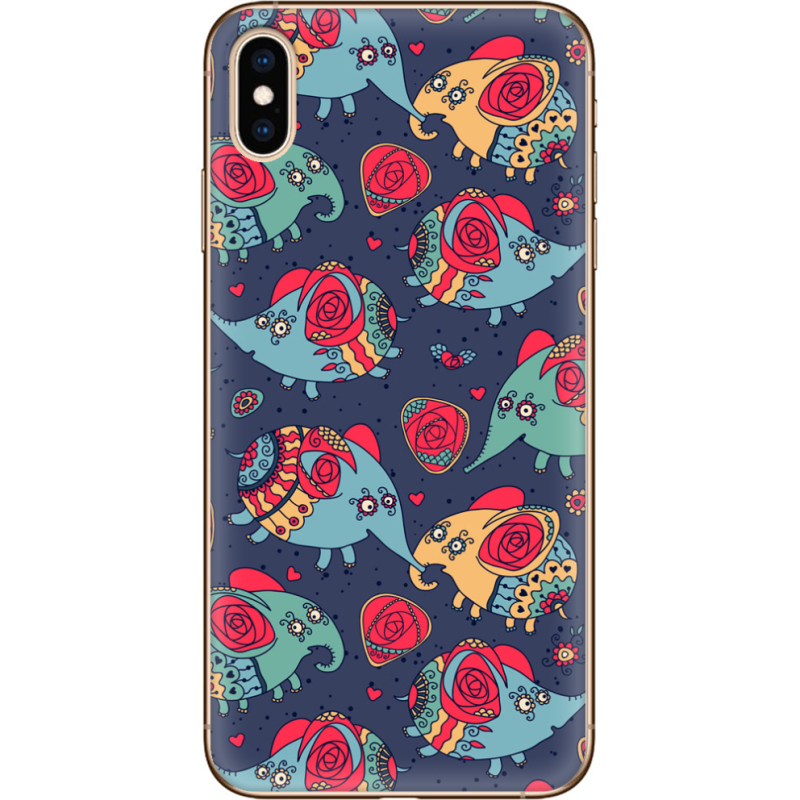 Чехол Uprint Apple iPhone XS Max Flying Elephants