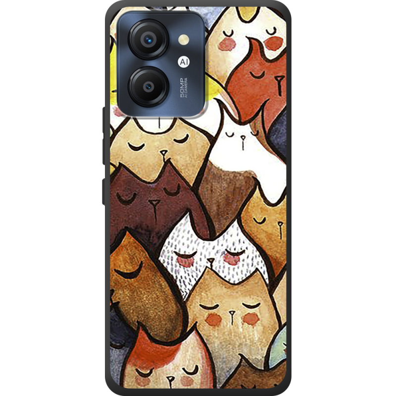 Чохол BoxFace Blackview Color 8 Sleepy Cats