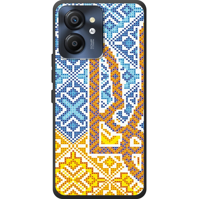 Чохол BoxFace Blackview Color 8 Тризуб Вишивка