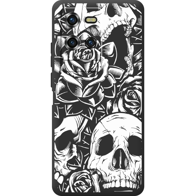 Чорний чохол BoxFace Oukitel WP50 Skull and Roses