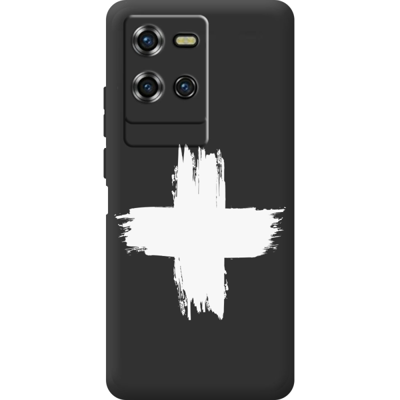 Чорний чохол BoxFace Oukitel WP50 Білий хрест ЗСУ