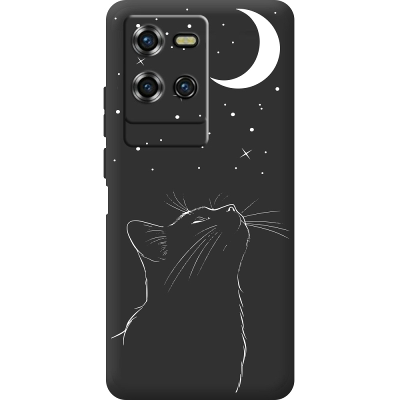 Чорний чохол BoxFace Oukitel WP50 Місячний кіт