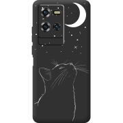 Чорний чохол BoxFace Oukitel WP50 Місячний кіт