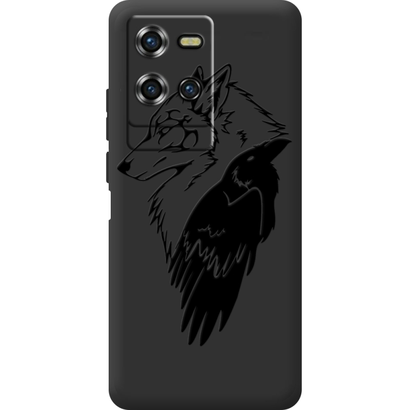 Чорний чохол BoxFace Oukitel WP50 Wolf and Raven