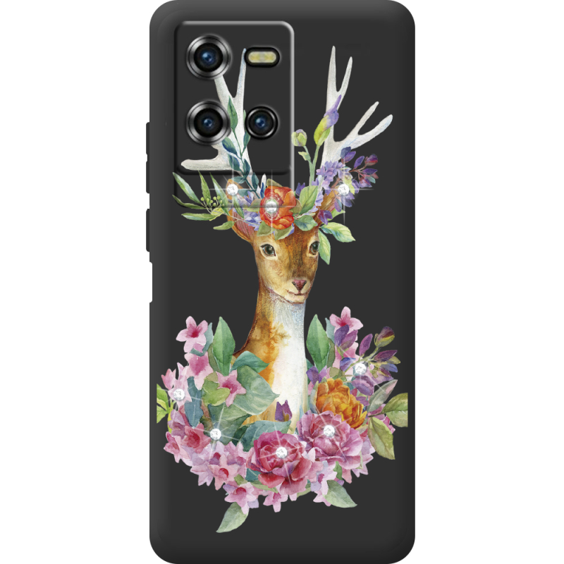 Чохол зі стразами Oukitel WP50 Deer with flowers