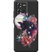 Чохол зі стразами Oukitel WP50 Cat in Flowers
