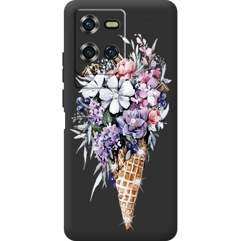 Чохол зі стразами Oukitel WP50 Ice Cream Flowers