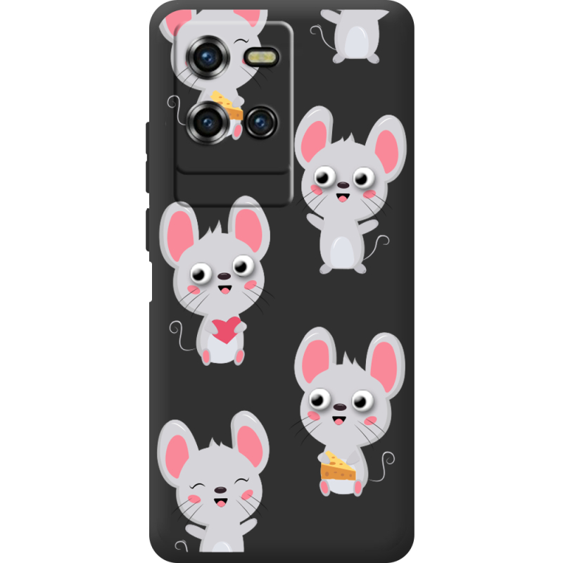 Прозорий чохол BoxFace Oukitel WP50 с 3D-глазками Mouse