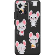 Прозорий чохол BoxFace Oukitel WP50 с 3D-глазками Mouse