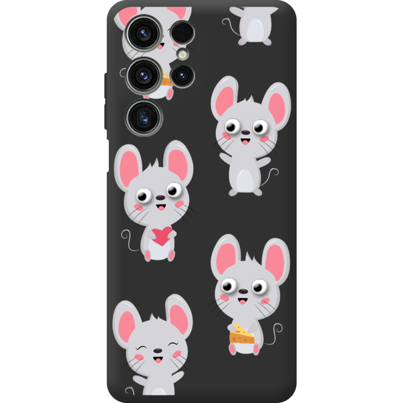 Прозорий чохол BoxFace Oukitel C1 с 3D-глазками Mouse