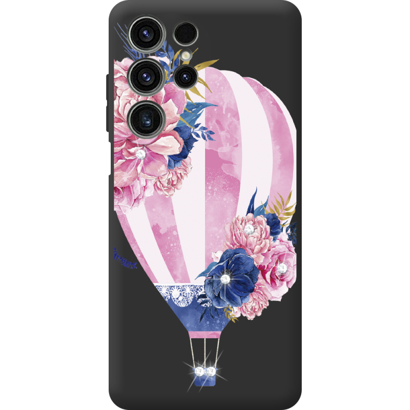 Чохол зі стразами Oukitel C1 Pink Air Baloon