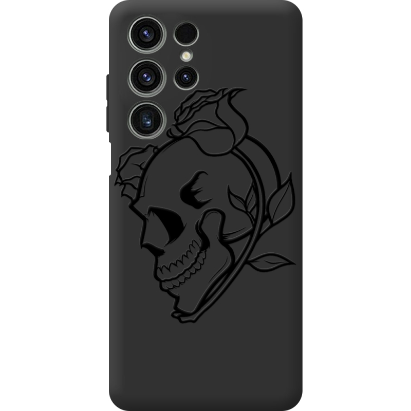 Чорний чохол BoxFace Oukitel C1 Skull and Roses