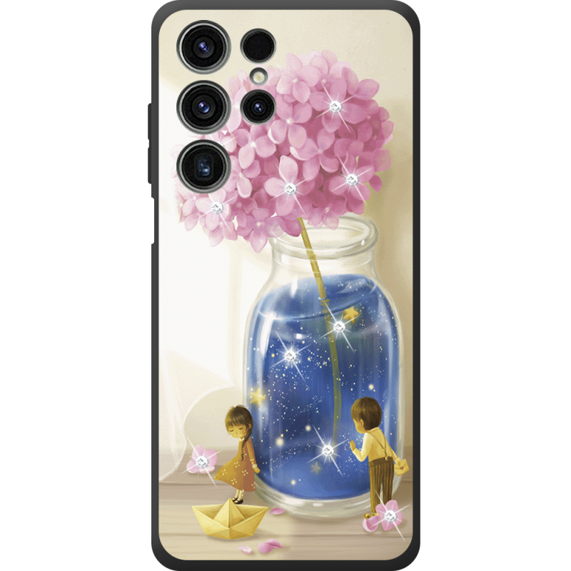 Чохол зі стразами Oukitel C1 Pro Little Boy and Girl