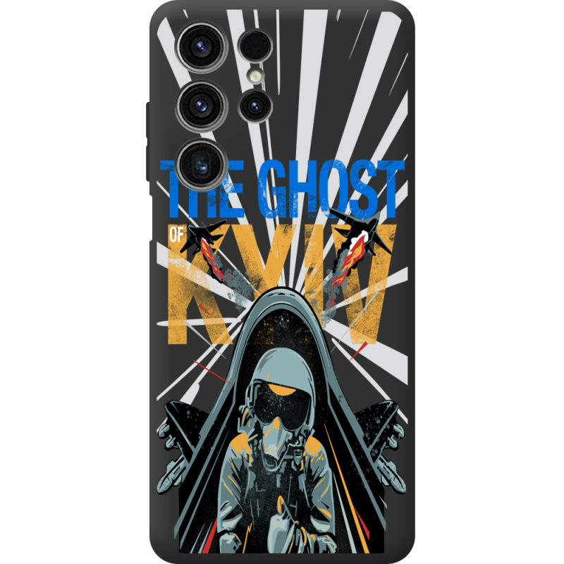 Чорний чохол BoxFace Oukitel C1 Pro Привид Києва в дії